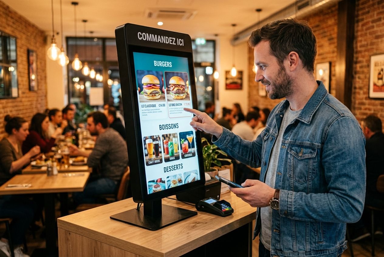Logiciel borne de commande restaurant : comparatif 2026